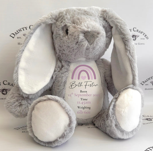 Personalised New Baby Bunny
