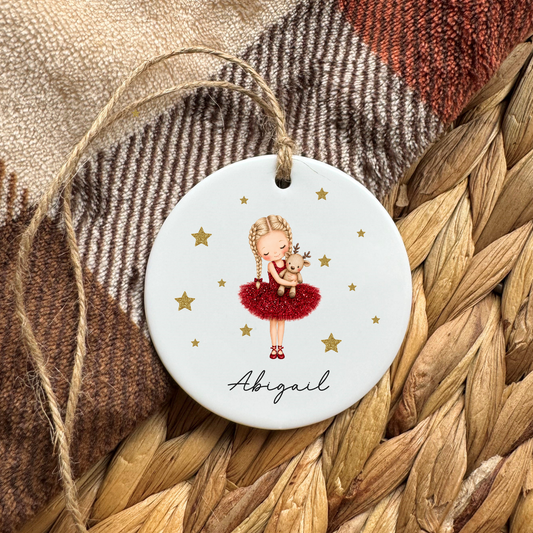 Nutcracker & Ballerina Christmas Bauble