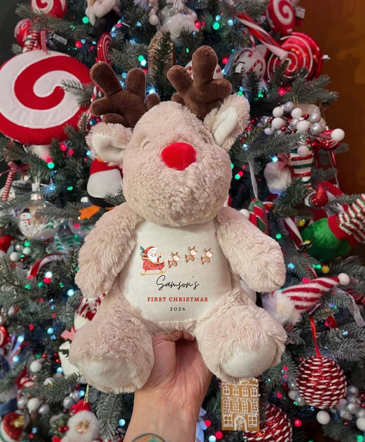 First Christmas reindeer